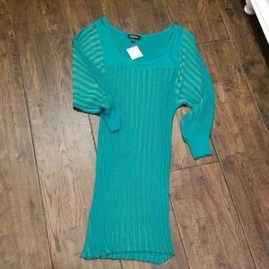 Bebe dress jewel green tone